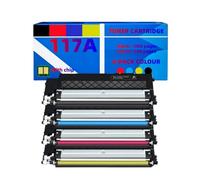 Lot de 4 Cartouches de Toner CMJN 117A compatibles W2070A W2071A W2072A W2073A avec Puce - Étanche et Facile à Installer pour HP Color Laser MFP 179fwg 178nwg 179fnw 178nw 150a 150nw