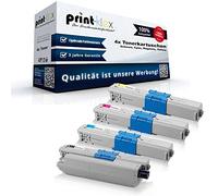 Lot de 4 cartouches de toner compatible pour imprimante oKI c301DN c321DN mC332DN mC342DN mC342DNW c301, dN dN, c321 mC332 mC342 dN, mC342 dN dNW-set toners