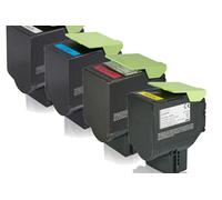 Lot de 4 cartouches de toner compatibles avec la Lexmark C2320K0