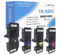 Lot de 4 cartouches de toner compatibles TK5242 TK-5242 haute capacité 4000 pages pour imprimantes laser Kyocera ECOSYS P5026cdn P5026cdw M5526cdn M5526cdw