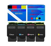 Lot de 4 Cartouches de Toner compatibles Xerox (006R04356/57/58/59) | Solution Couleur pour WorkCentre C310 / C315. Le Pack Standard Comprend Les Couleurs Noir/Cyan/Magenta/Jaune.