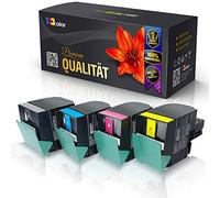 Lot de 4 cartouches de toner de rechange pour Lexmark X544DTN X544 DW X544N X546DTN X548DE X548DTE C540H2KG C540H2CG C540H2MG C540H2YG Noir/cyan/magenta/jaune