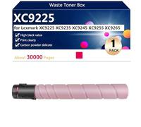 Lot de 4 Cartouches de Toner XC9225 Cartouches de Toner Très Haute Capacité pour Lexmark XC9225 XC9235 XC9245 Imprimantes, Impression Haut Volume, Impressions Nettes, 30000 Pages,Magenta-1 Pack