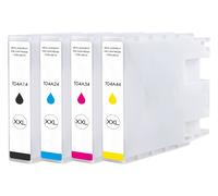 Lot de 4 cartouches d'encre compatibles avec Epson C13T04A140