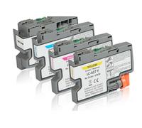 Lot de 4 cartouches d'encre compatibles avec la Brother LC-427BK