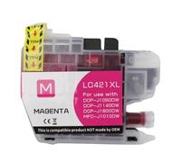 Lot de 4 Cartouches d'encre compatibles LC421XL for imprimantes Brother DCP-J1050DW, MFC-J1010DW et DCP-J1140DW(M-4PCS)