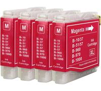Lot de 4 Cartouches d'encre Magenta pour remplacer Brother LC970M et LC1000M Compatible/Non-OEM pour imprimantes Brother DCP, MFC et FAX