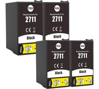 Lot De 4 Cartouches D'Encre Noire 27Xl De Remplacement Pour Imprimante Epson 27 27Xl Pour Imprimante Workforce Wf-3620 Wf-7110 Wf-7610 Wf-3640 Wf-7210 Wf-7620 Wf-7715 Wf-7720[ENC942647]