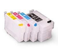 Lot de 4 cartouches d'encre rechargeables T27 XL compatibles avec Epson Workforce WF-3620, WF-3640, WF-7110, WF-7210, WF-7610, WF-7615, WF-7620, WF-7710, WF-7715, WF-7720
