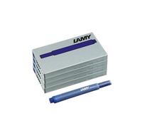 Lot de 4 cartouches d'encre T10 avec grand stock d'encre ¿ Convient pour tous les modèles de stylo plume ¿ Contenu : 1,25 ml par cartouche ¿ 5 pièces par paquet ¿ Couleur de l'encre : bleu.[G894]