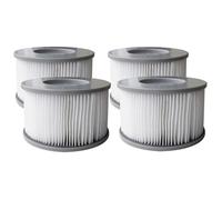 Lot de 4 cartouches filtrantes avec filet pour spa gonflable Mspa