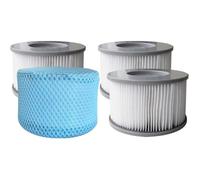 Lot de 4 cartouches filtrantes avec filet pour spa gonflable Mspa