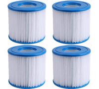 Lot de 4 Cartouches filtrantes pour Piscine de Type D & VII,Pool Papie de 530 Gal/h,compatibles avec Les bassins de Rechange Summer Waves Summer Escapes et Les filtres Spa