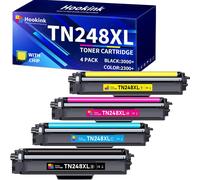 Lot de 4 cartouches TN-248XL TN248XL TN248 TN-248CMYK TN-248VAL TN-248 compatibles avec MFC-L3760CDW Toner DCP-L3560CDW HL-L3240CDW MFC-L3740CDWE HL-L3220CW DCP-L3520CDW MFC-L3520CDW