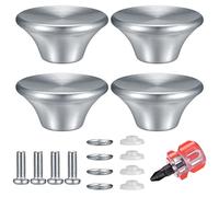 Lot de 4 Casserole Couvercle Boutons, Boutons de Couvercle de Pot, Poignées de Rechange Compatibles avec Le Creuset, Aldi Lodge, Poignées de Couvercle de Casserole