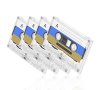 Lot de 4 cassettes audio vides pour cassettes musicales, faible bruit, haute performance, 60 minutes, bande magnétique, pour conférences, séminaires, enregistrements quotidiens
