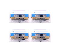 Lot de 4 Cassettes Vierges de 60 Minutes pour L'Enseignement, les Messages, les Discours, la Musique, le Rangement et les Collections D'Enregistreurs.