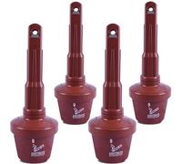 Lot de 4 cendriers d'extérieur de 76 cm - Cendrier sur pied coupe-vent pour balcon, terrasse et jardin - Sans odeur et sans fumée - Cendrier à cigarettes pour l'intérieur et l'extérieur (café)