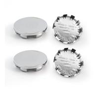 Lot de 4 Centre de Jante Capuchons,Diamètre Extérieur 56 mm,Diamètre Intérieur 53 mm,Enjoliveur Voiture,Plastique ABS,Accessoire Universel Modification Voiture,Couvercle Moyeu Voiture (Argent)