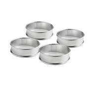 Lot de 4 cercles à tarte - 8 cm
