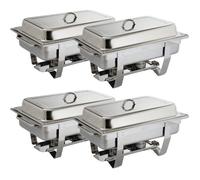 Lot de 4 Chafing-Dish Milan Inox Olympia