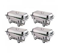 Olympia Chauffe-plat Milan GN 1/1 inox (P)65 mm - Lot de 4