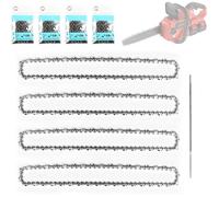 Lot De 4 Chaînes De Tronçonneuse 1/4"" 1 1 Mm 64Tg Pour 30 Cm Compatible Avec Les Tronçonneuses Stihl Msa 60 Msa 70 Msa 120 Msa 140