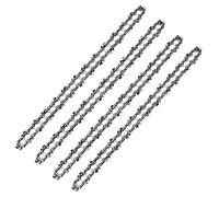 Lot de 4 Chaînes de Tronçonneuse 3/8'' 52TG, Acier Inoxydable, 35 cm, 1,3 mm (0,050''), Compatibles avec Bosch, Karcher, Ryobi, Husqvarna, McCulloch, Makita etc.