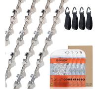 Lot de 4 Chaînes de Tronçonneuse Compatible avec WORX WA0142 WG324E WG324E.9 WG325E-.300""LP 1,1 mm 28 maillons-Compatible avec Einhell GE-PS 18/15 Li BL et autres
