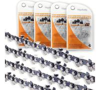 Lot de 4 chaînes de tronçonneuse de 35 cm compatibles avec Stihl 1/4" P PICCO MICRO 3 (PM3), 1,1 mm, 72 maillons d'entraînement