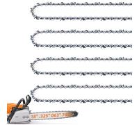 Lot de 4 chaînes de tronçonneuse de rechange pour Stihl MS271 Farm Boss MS311 MS291 MS261 36390050074 Oregon L74, V74 et plus encore 45,7 cm