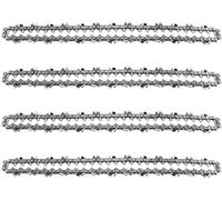 Lot de 4 Chaînes de Tronçonneuse pour Guide Chaîne de 18"" (45 cm), 1,3 mm 64 Maillons d'Entraînement