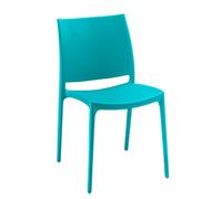 Lot de 4 - Chaise BRUNEAU ELYA - polypropylène bleue - Chaises de salle à manger - Bruneau