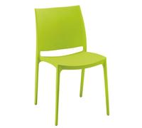 Lot de 4 - Chaise BRUNEAU ELYA - polypropylène vert anis - Chaises de salle à manger - Bruneau