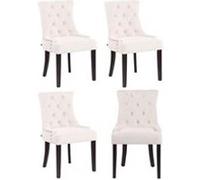 Lot de 4 chaise clp interieur non empilable non pliable en bois H. 92 cm beige Crème G