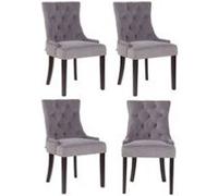 Lot de 4 chaise clp interieur non empilable non pliable en bois H. 92 cm gris