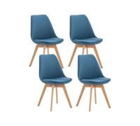 Lot de 4 chaise clp interieur non empilable non pliable en plastique H. 83 cm bleu
