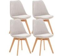 Lot de 4 chaise clp interieur non pliable H. 83 cm en bois gris gris G