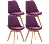 Lot de 4 chaise clp interieur non pliable H. 83 cm en bois Violet G