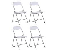 Lot de 4 chaise clp interieur pliable H. 78 cm en metal gris