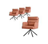 Lot de 4 chaise de bureau GENERIQUE interieur non empilable non pliable en plastique H. 64.5 cm orange