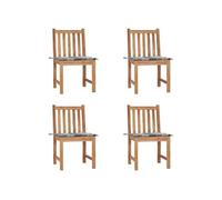 Lot de 4 chaise en bois massif empilable non pliable exterieur H. 90 cm