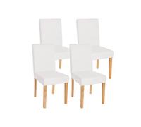 Lot de 4 chaise en bois non pliable interieur H. 90 cm blanc