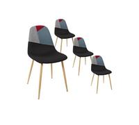 Lot de 4 chaise en metal non empilable non pliable interieur H. 84 cm gris