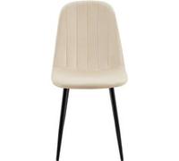 Lot de 4 chaise GENERIQUE en plastique non pliable H. 88 cm interieur beige beige