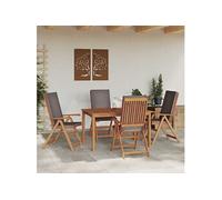 Lot de 4 chaise GENERIQUE H. 104 cm non pliable exterieur en teck