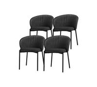 Lot de 4 chaise GENERIQUE interieur non empilable non pliable en metal H. 75 cm Anthrazit