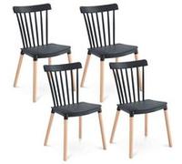 Lot de 4 chaise GENERIQUE interieur non pliable en bois massif H. 79 cm