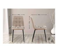 Lot de 4 chaise GENERIQUE interieur non pliable en metal H. 84 cm