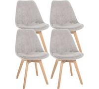 Lot de 4 chaise GENERIQUE interieur non pliable H. 83 cm en bois beige beige
